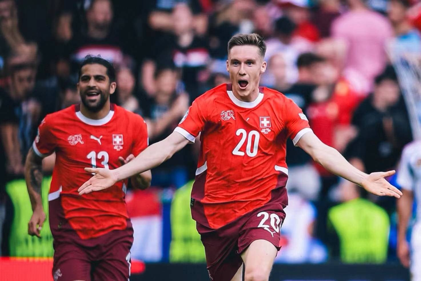 瑞士队在比赛中抢眼表现，晋级半决赛